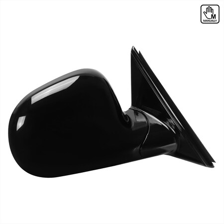 Spec-D Tuning MANUAL SIDE MIRROR GLOSSY BLACK - RIGHT SIDE RMV-S1094-M-FS-R